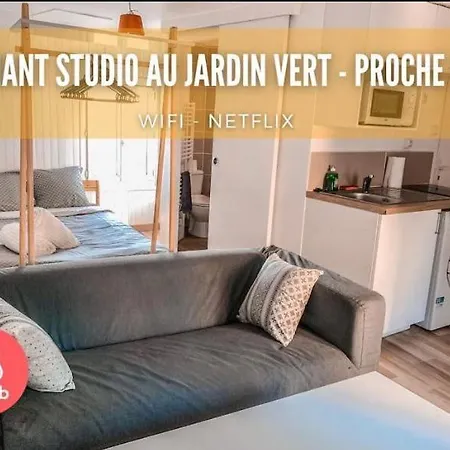 Charmant Studio Au Jardin Vert- Proche Centre *